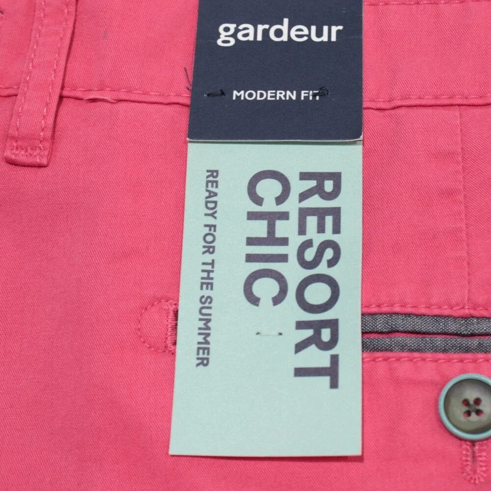 Gardeur NWT Bermuda / Casual Shorts Size 42 US Modern Fit in Pink 100% Cotton